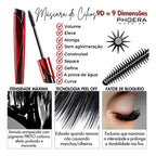 Kit 2 Máscara Cílios Alongamento +volume Prova D'água Phoera