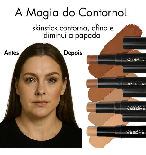 Contorno e Corretivo em Bastão Cremoso Phoera