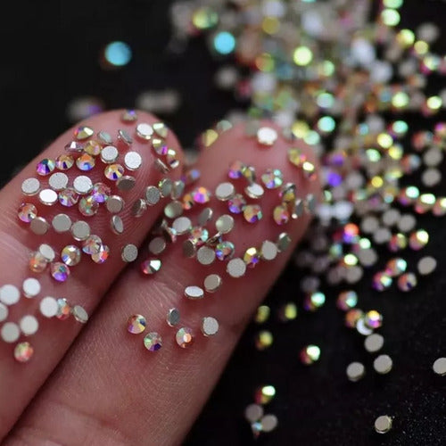 Caixa 12und Pedraria Strass Para Maquiagem Make Unhas Looks