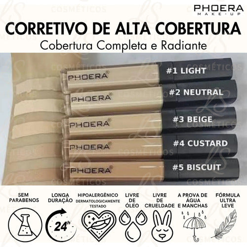 Corretivo Prova D'agua Alta Cobertura Sem Craquelar Phoera