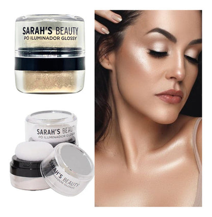 Iluminador Glossy Glitter Shine Glow Brilho Sarah's Beauty