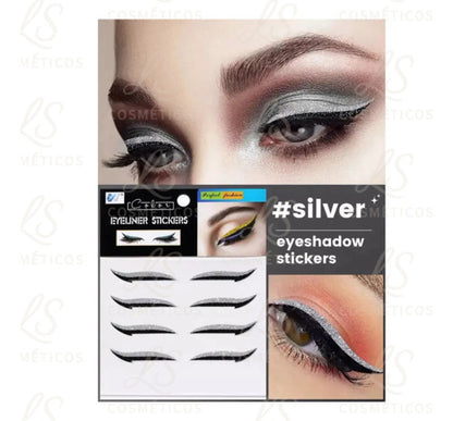 Cartela 5und Delineador Adesivo Autocolante Gatinho Prático