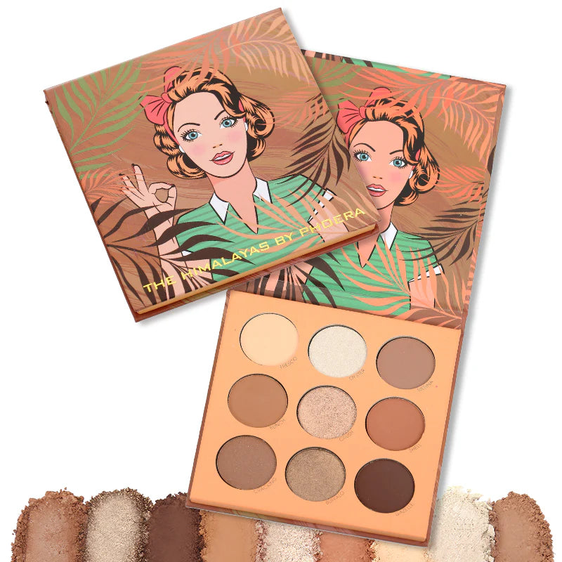 Paleta de Sombras 9 cores Phoera