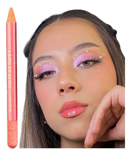 Lápis Glitter Mega Macio- Lua & Neve