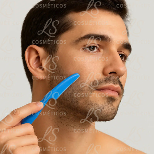 Kit 3 Navalhete Desing De Sobrancelhas E Rosto Navy