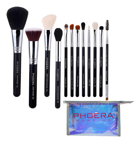 Kit 12 Pincéis Resistente Profissional + Brinde Necessarie