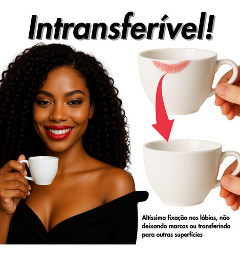 Batom Velvet Matte 24h A Prova De Água Intransferível Phoera