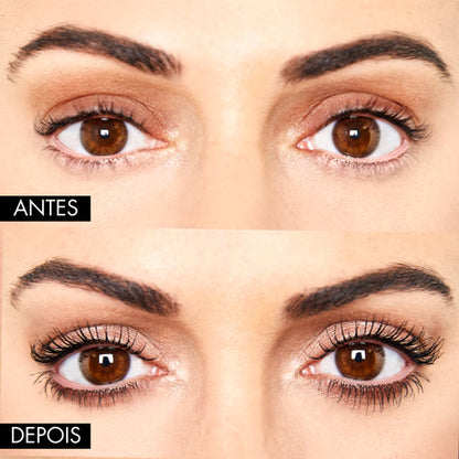 Kit Olhos e Lábios- 3 Lápis Intransferíveis + Delineador Gatinho + Máscara Volume 9D