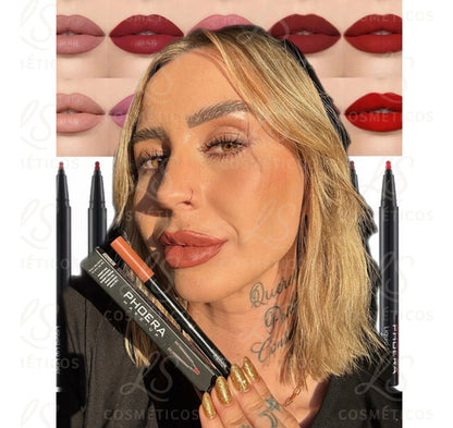 Delineador Labial Matte Contorno De Longa Duração Phoera