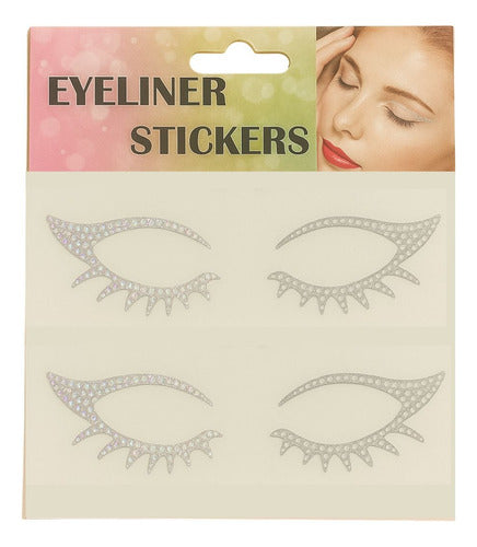 Delineador Adesivo Autocolante De Strass Make Festa Sortido