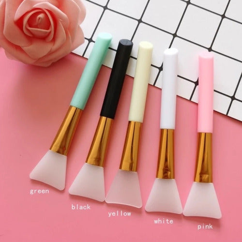Kit 2 Pincel Silicone Estética Máscaras Argila Skincare